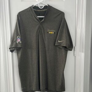 Nike Men's Grey Steelers Polo Shirt